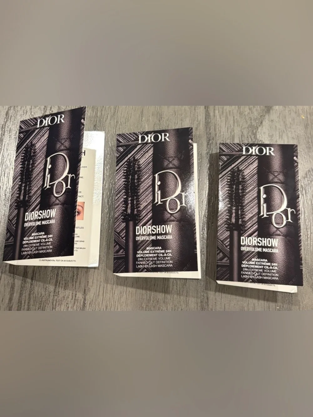* New bundle of 3 Dior Diorshow Overvolume Mascara Samples